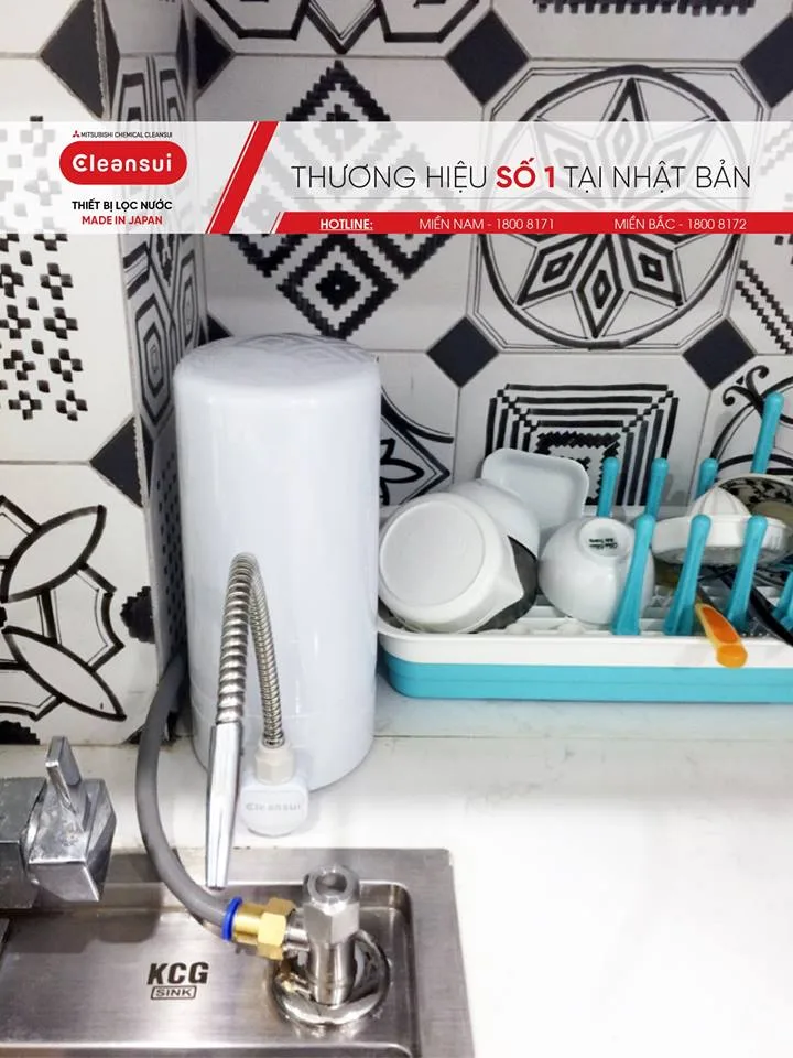 Thiết bị lọc nước Trên bồn rửa Cleansui ET101 / Z9E 5