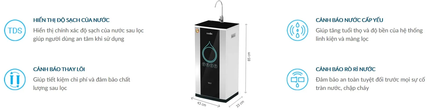 Máy lọc nước thông minh Karofi K9IQ-2 6 Máy lọc nước thông minh Karofi K9IQ-2 10