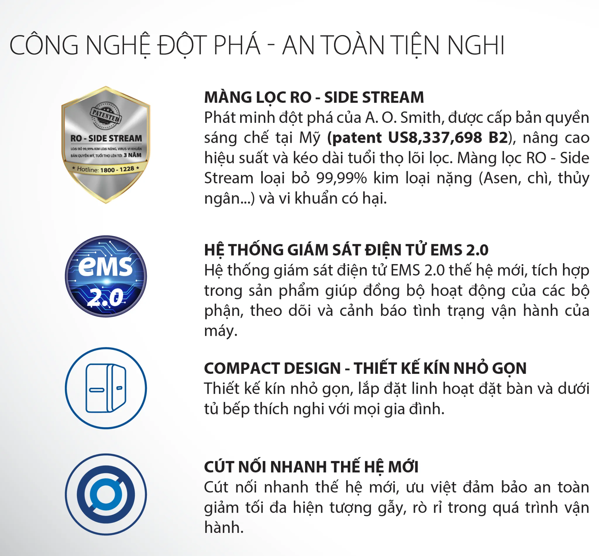 Máy lọc nước A. O. Smith G2 14
