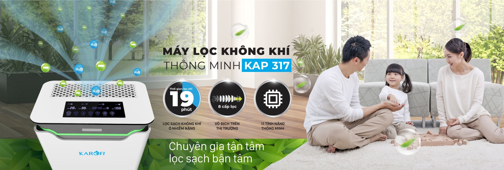 máy lọc không khí karofi