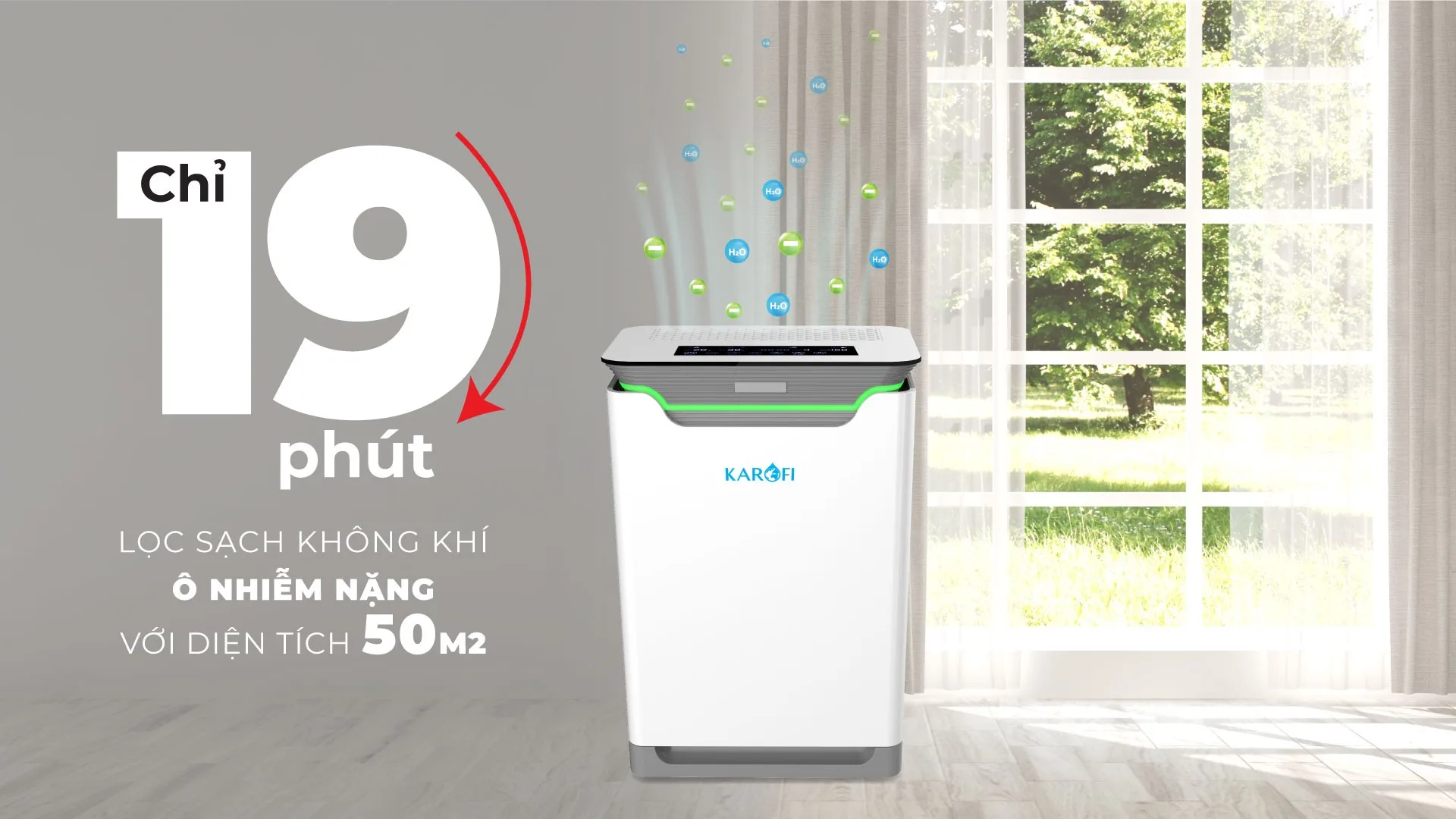 Máy lọc không khí thông minh Karofi KAP-317 9