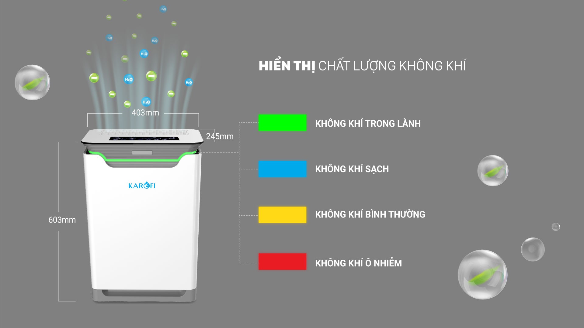 Máy lọc không khí thông minh Karofi KAP-317 10