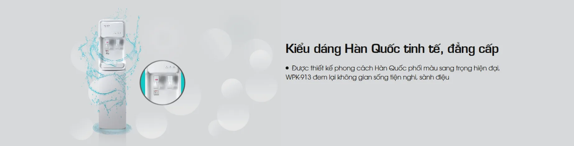 Máy lọc nước tích hợp nóng lạnh Korihome Series 9 [WPK-913] 1