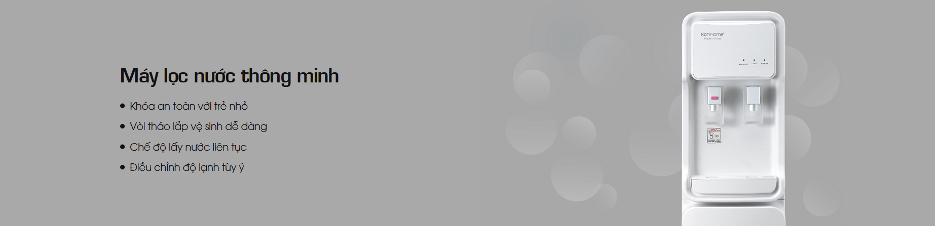 Máy lọc nước tích hợp nóng lạnh Korihome Series 9 [WPK-913] 2