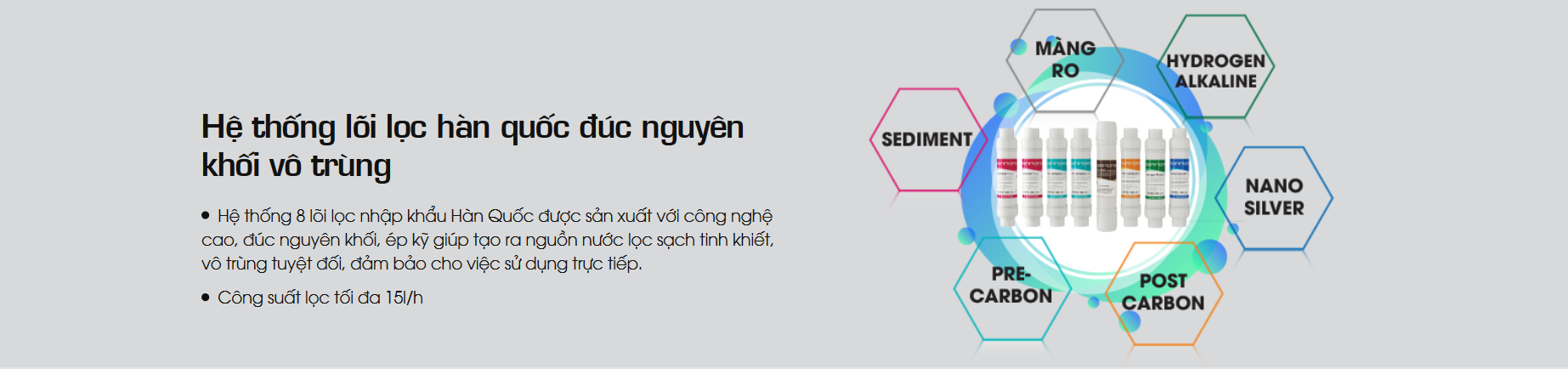 Máy lọc nước tích hợp nóng lạnh Korihome Series 9 [WPK-913] 5