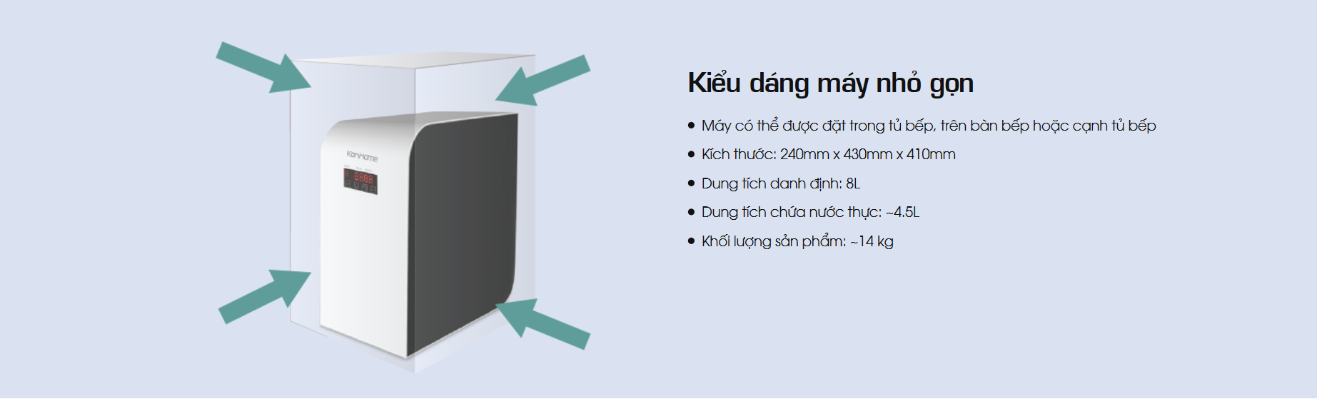 Máy lọc nước RO Korihome WPK-606 3