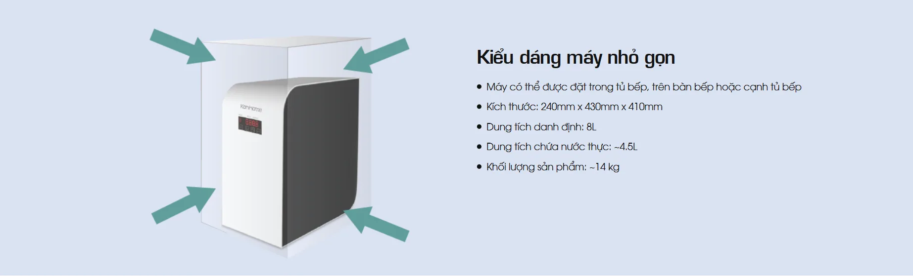 Máy lọc nước RO Korihome WPK-606 7 Máy lọc nước RO Korihome WPK-606 3