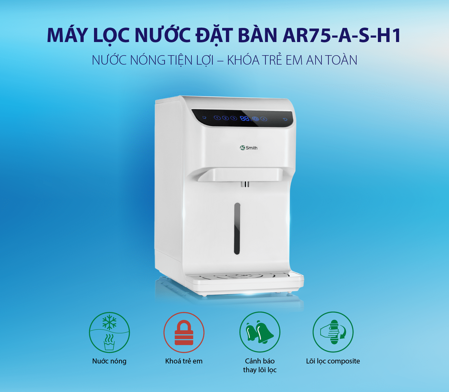 Máy lọc nước A. O. Smith AR75-A-S-H1 18