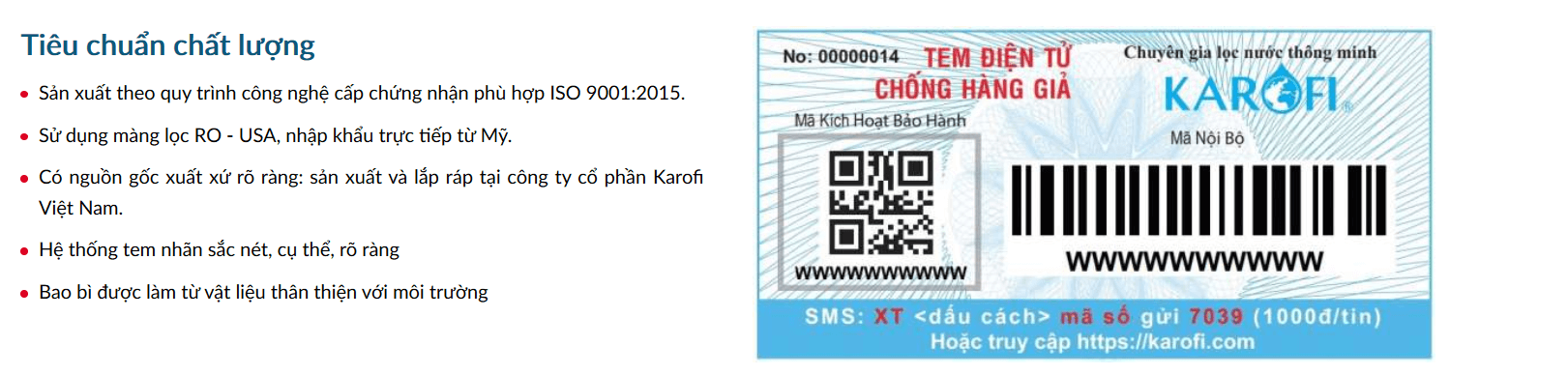 Máy lọc nước bán công nghiệp Karofi KT-KB50 4 Máy lọc nước bán công nghiệp