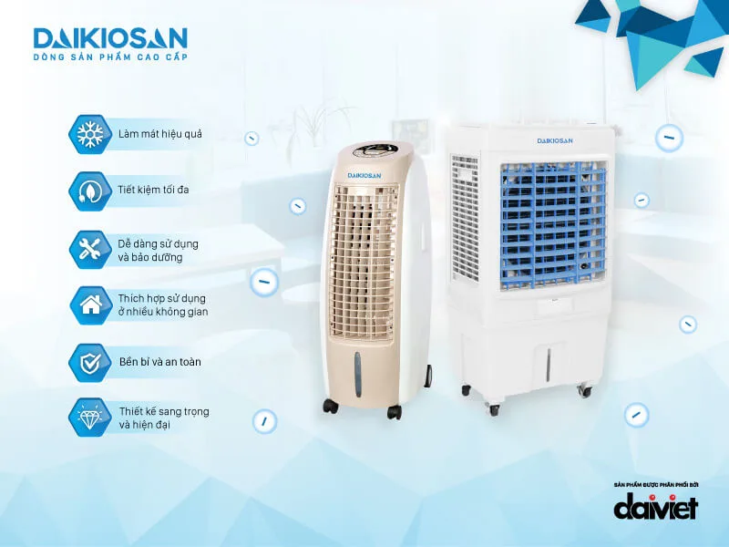 5 lợi ích tuyệt vời khi sắm quạt điều hòa Daikiosan (máy làm mát không khí Daikiosan) 4