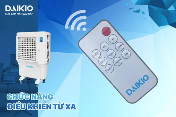 Quạt điều hòa DAIKIOSAN DKA-07000A (DK-7000A) 5 chức năng điều khiển từ xa
