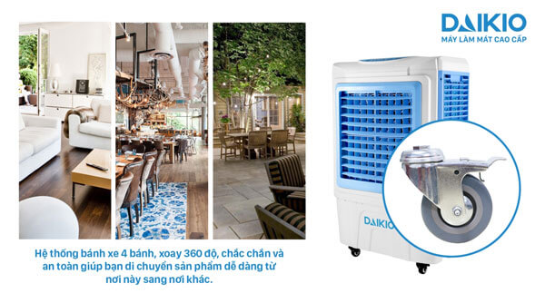 Quạt điều hòa Daikiosan DKA-05000D (DK-5000D) 6 máy làm mát cao cấp daikio dk-5000d cho không khí