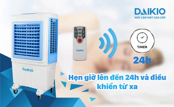 Quạt điều hòa DAIKIOSAN DKA-05000B 6 Daikio DKA-05000B có chức năng hẹn giờ tiết kiệm thời gian
