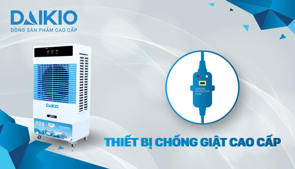 Máy làm mát cao cấp DAIKIO DKA-06000A 2 thiết bị chống giật cao cấp