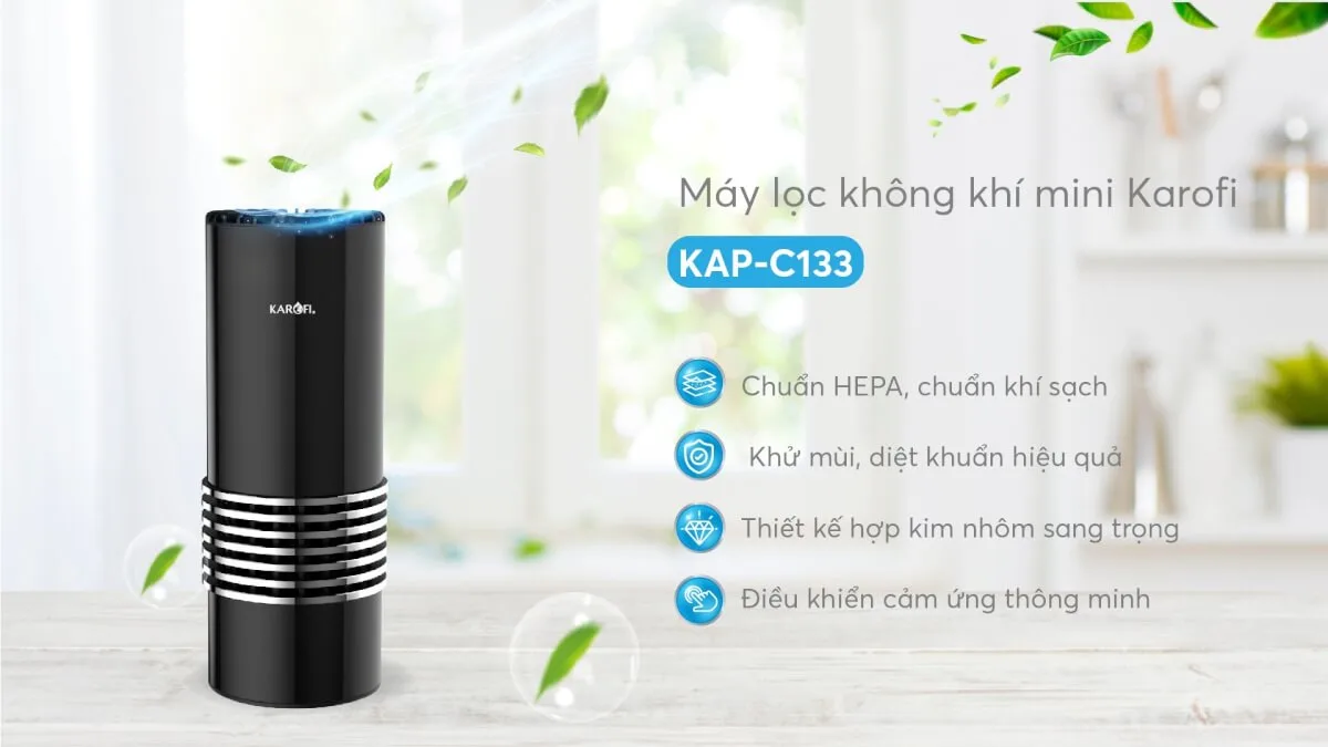 Máy lọc không khí mini Karofi KAP-C133