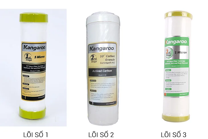 Thời gian thay thế các lõi lọc nước Kangaroo #1 4