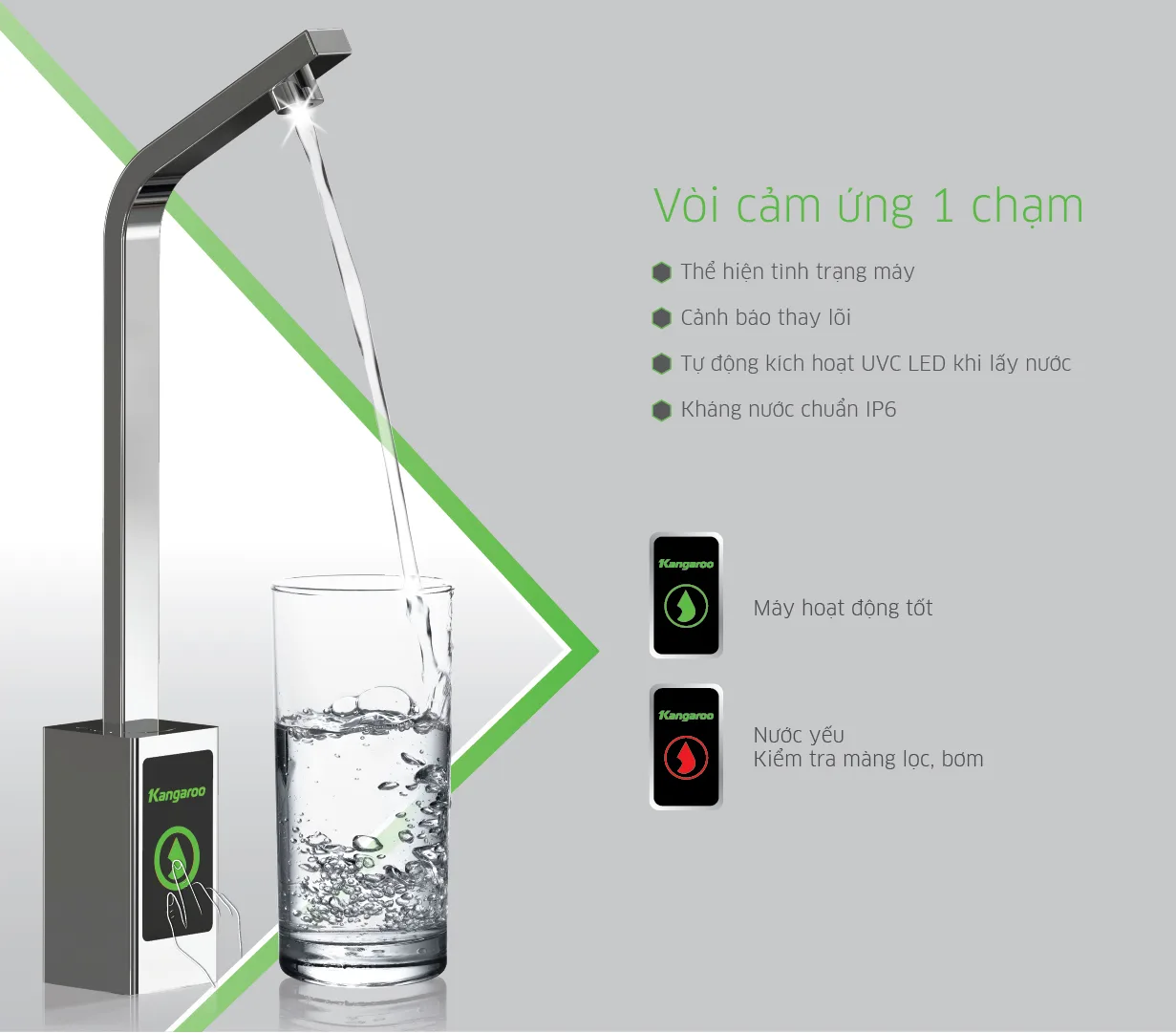 Máy lọc nước Kangaroo Hydrogen KG100HU+ 4 Máy lọc nước Kangaroo Hydrogen KG100HU+ 4
