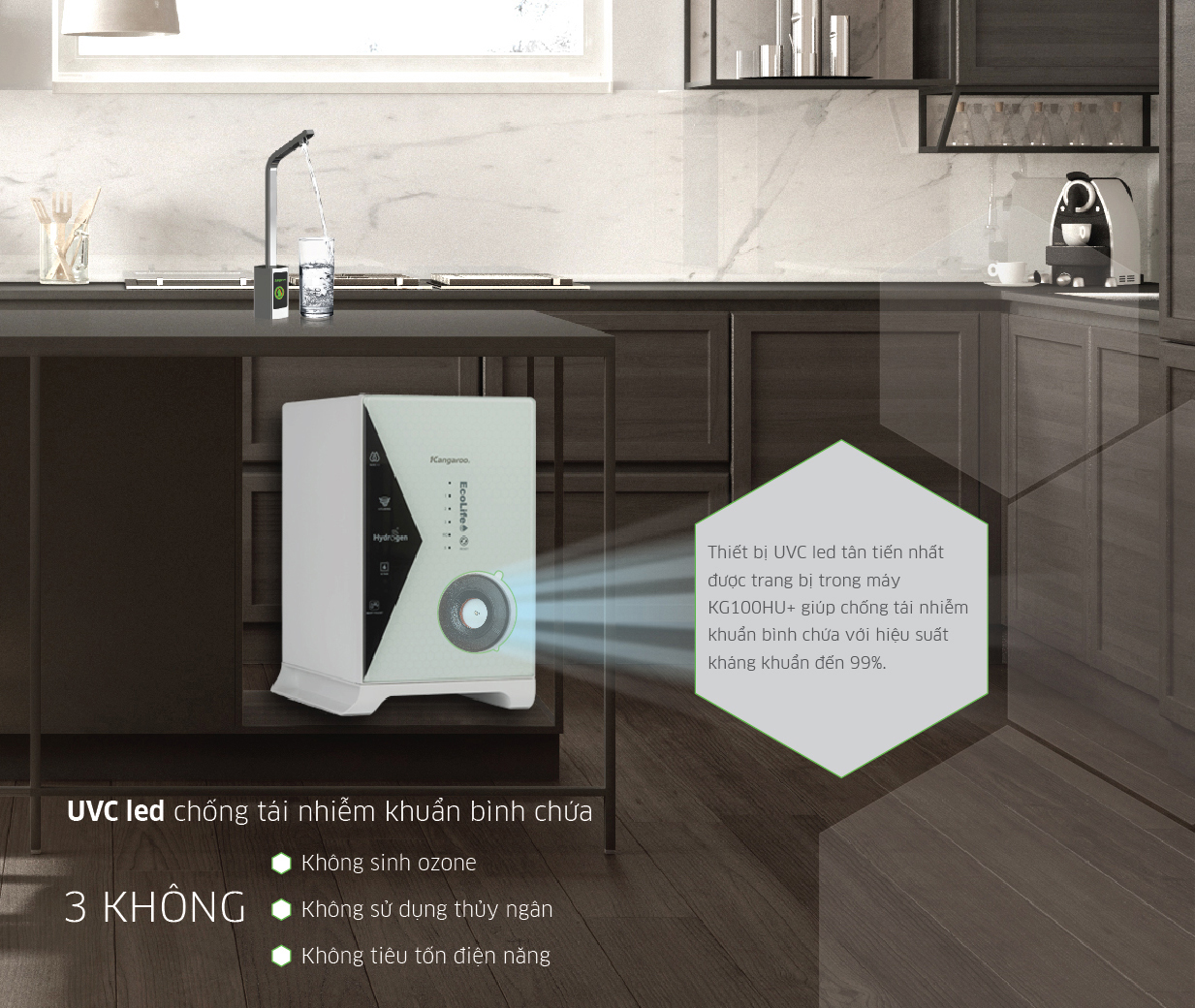 Máy lọc nước Kangaroo Hydrogen KG100HU+ 5 Máy lọc nước Kangaroo Hydrogen KG100HU+ 5