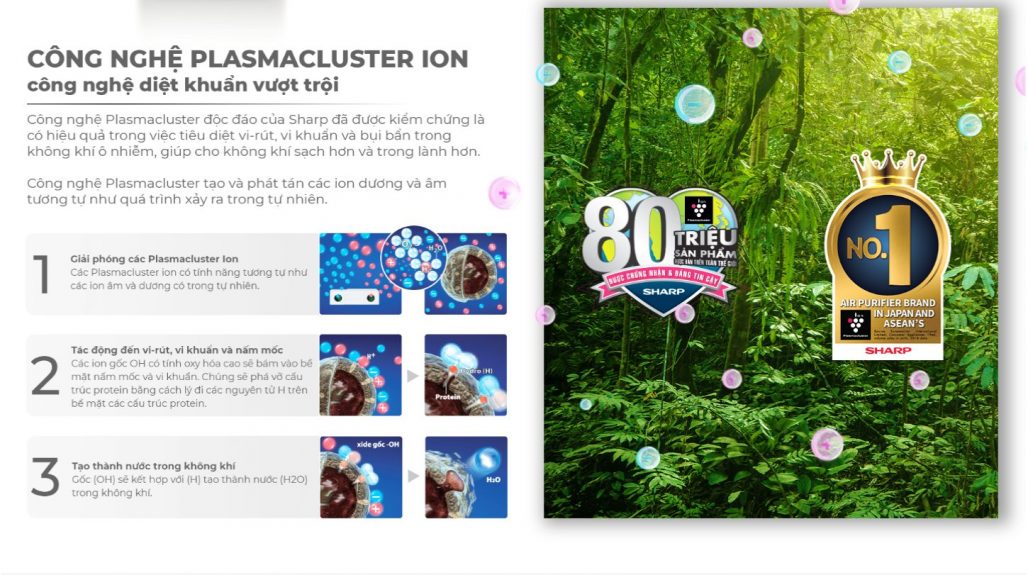 Máy lọc không khí Sharp FP-J80EV-H 7