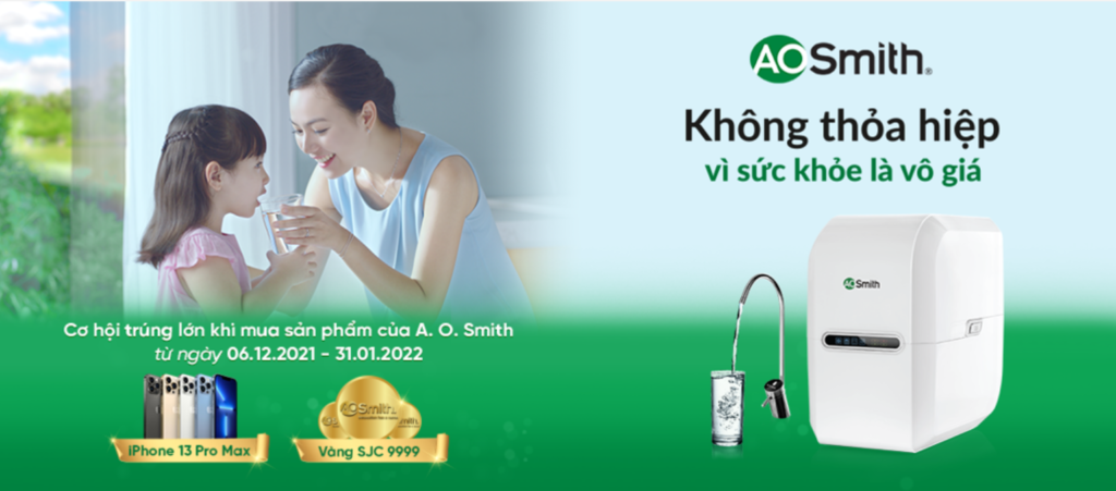 SẮM A. O. SMITH - TRÚNG 160 CHỈ VÀNG SJC 9999 CÙNG IPHONE 13 PRO MAX 1 SẮM A. O. SMITH - TRÚNG 160 CHỈ VÀNG SJC 9999 CÙNG IPHONE 13 PRO MAX 1